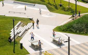 Зона отдыха в ЖК "Бунинские луга"