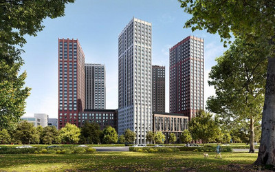 Планировка двухкомнатной(квартира) площадью 54.4 квадратных метров в ЖК “ЖК Варшавские ворота”