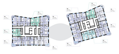 Планировка однокомнатной(квартира) площадью 56.79 квадратных метров в ЖК “СберСити в Рублево-Архангельском”
