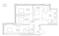 Планировка квартиры 4+ комнат (Квартиры)119.54