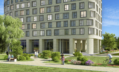 Планировка двухкомнатной(апартаменты) площадью 65.1 квадратных метров в ЖК “ЖК Monodom Lake”