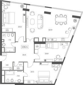Планировка квартиры, ID 168435