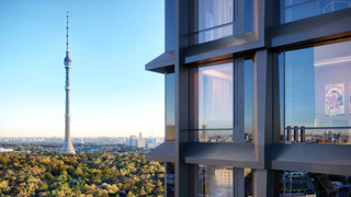 Фасад и остекление в ЖК “Upside Towers”