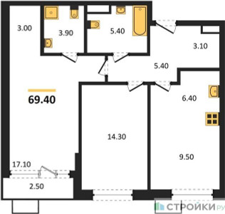 Планировка квартиры, ID 233735
