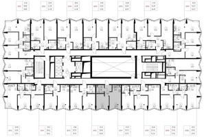Планировка однокомнатной(квартира) площадью 35.7 квадратных метров в “Дом премиум-класса МИРА”