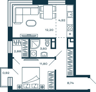 Планировка квартиры, ID 464028