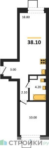Планировка квартиры, ID 469521