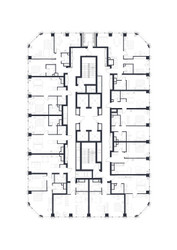 Планировка студии(квартира) площадью 39.4 квадратных метров в ЖК “ЖК 1-й Нагатинский (Первый Нагатинский)”