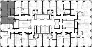 Планировка двухкомнатной(квартира) площадью 62.4 квадратных метров в “ЖК SET (Сет)”
