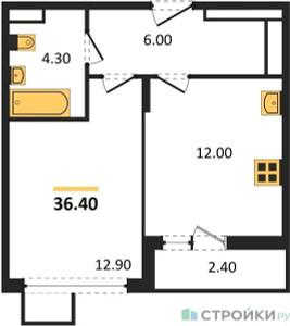 Планировка квартиры, ID 142309