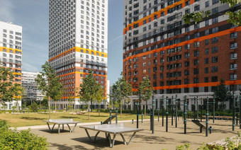 Спортивная площадка в ЖК "Дмитровский Парк"