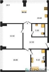 Планировка квартиры, ID 409820