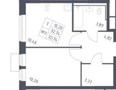 Планировка квартиры, ID 284320