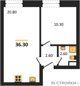 Планировка квартиры, ID 473714
