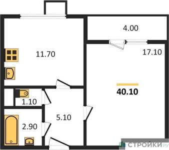 Планировка квартиры, ID 131773