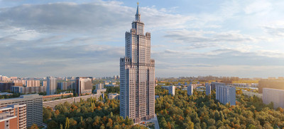 Планировка однокомнатной(квартира) площадью 45.5 квадратных метров в ЖК “Высотка на Жукова”