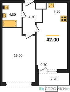 Планировка квартиры, ID 269133