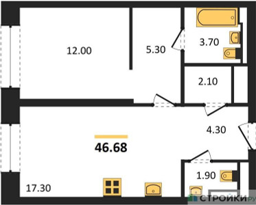 Планировка апартаментов, ID 145107