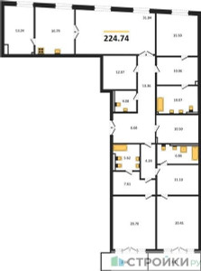 Планировка квартиры, ID 524058