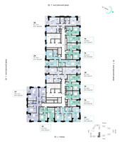 Планировка трехкомнатной(квартира) площадью 104.21 квадратных метров в “СберСити в Рублево-Архангельском”