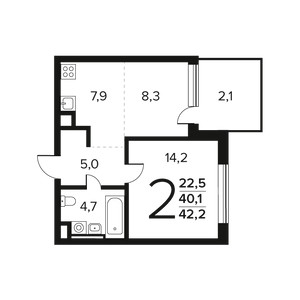 Планировка квартиры, ID 550343