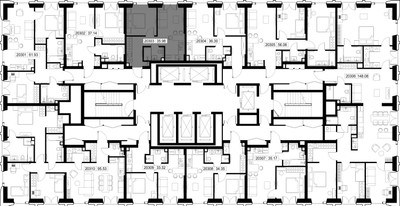 Планировка однокомнатной(квартира) площадью 36 квадратных метров в ЖК “ЖК СЕТ”