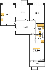 Планировка квартиры, ID 160719