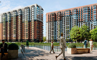 Пешеходная зона в ЖК “Малаховский”