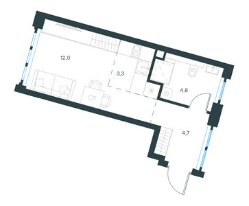 Планировка квартиры, ID 192577