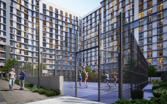 Спортивная площадка в ЖК "Детали"