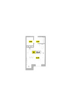 Планировка студии(квартира) площадью 33.41 квадратных метров в “ЖК Радость (Радумля Парк)”