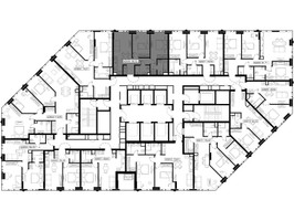 Планировка двухкомнатной(апартаменты) площадью 60.98 квадратных метров в “ЖК JOIS (Джойс)”