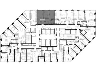 Планировка двухкомнатной(апартаменты) площадью 60.98 квадратных метров в ЖК “ЖК JOIS (Джойс)”