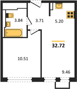 Планировка квартиры, ID 139655