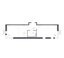 Планировка однокомнатной(квартира) площадью 47.3 квадратных метров в “ЖК Рублевский Квартал”