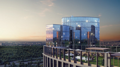 Планировка трехкомнатной(квартира) площадью 98.4 квадратных метров в ЖК “ЖК Крылья”