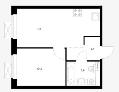 Планировка квартиры, ID 46096