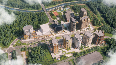 Планировка студии(квартира) площадью 31.3 квадратных метров в ЖК “ЖК Russian Design District”