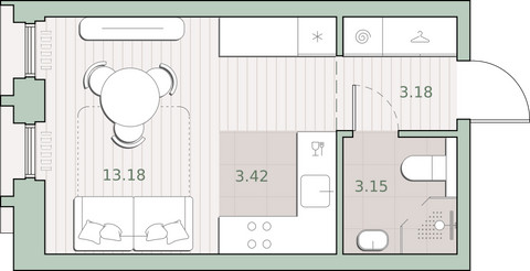 Планировка квартиры, ID 547337