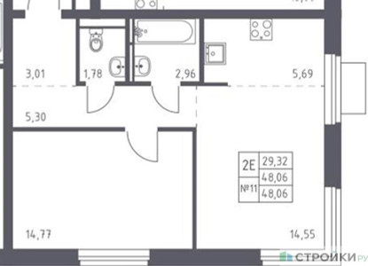 Планировка квартиры, ID 320099