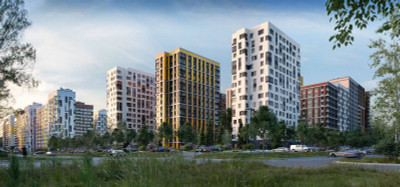 Планировка двухкомнатной(квартира) площадью 61.69 квадратных метров в ЖК “ЖК Город в лесу (Микрогород В лесу)”