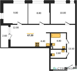 Планировка квартиры, ID 336867