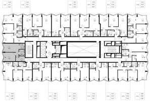 Планировка однокомнатной(квартира) площадью 42.9 квадратных метров в “Дом премиум-класса МИРА”