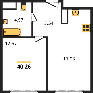 Планировка квартиры, ID 124825