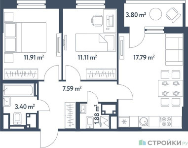 Планировка квартиры, ID 437529