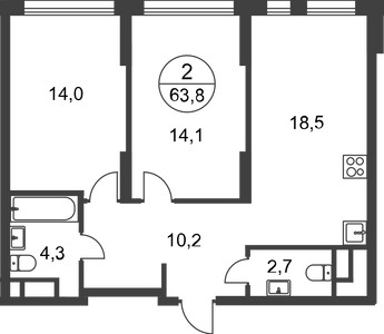 Планировка квартиры, ID 461920