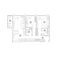 Планировка трехкомнатной(квартира) площадью 79.7 квадратных метров в “ЖК ВЭРИ на Миклухо-Маклая”