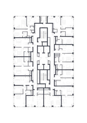 Планировка двухкомнатной(квартира) площадью 68.4 квадратных метров в ЖК “ЖК 1-й Нагатинский (Первый Нагатинский)”