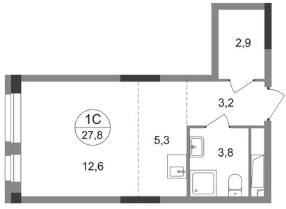 Планировка квартиры, ID 527776