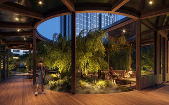 Зона отдыха в ЖК "Веер"